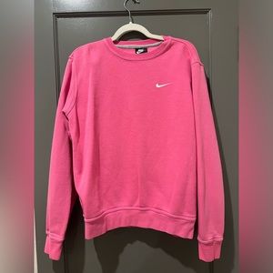 nike pink crewneck